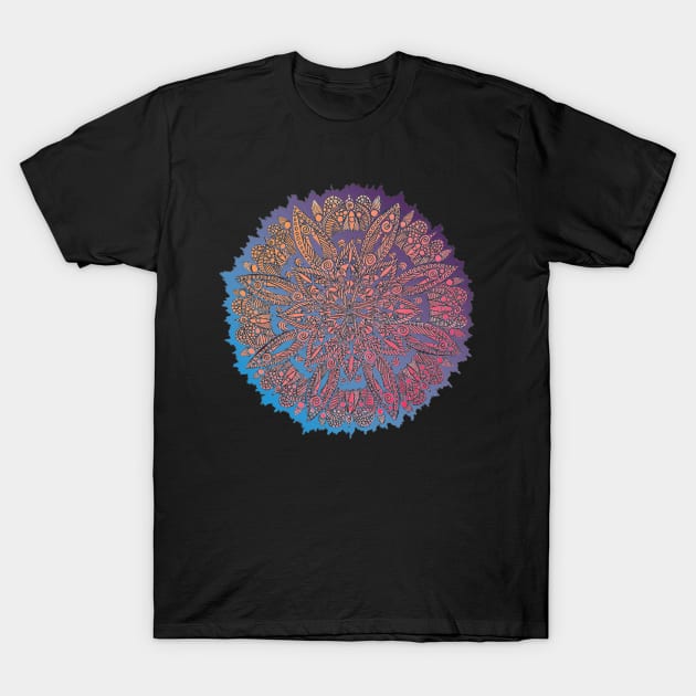 Colorful Circle Mandala T-Shirt by ZeichenbloQ